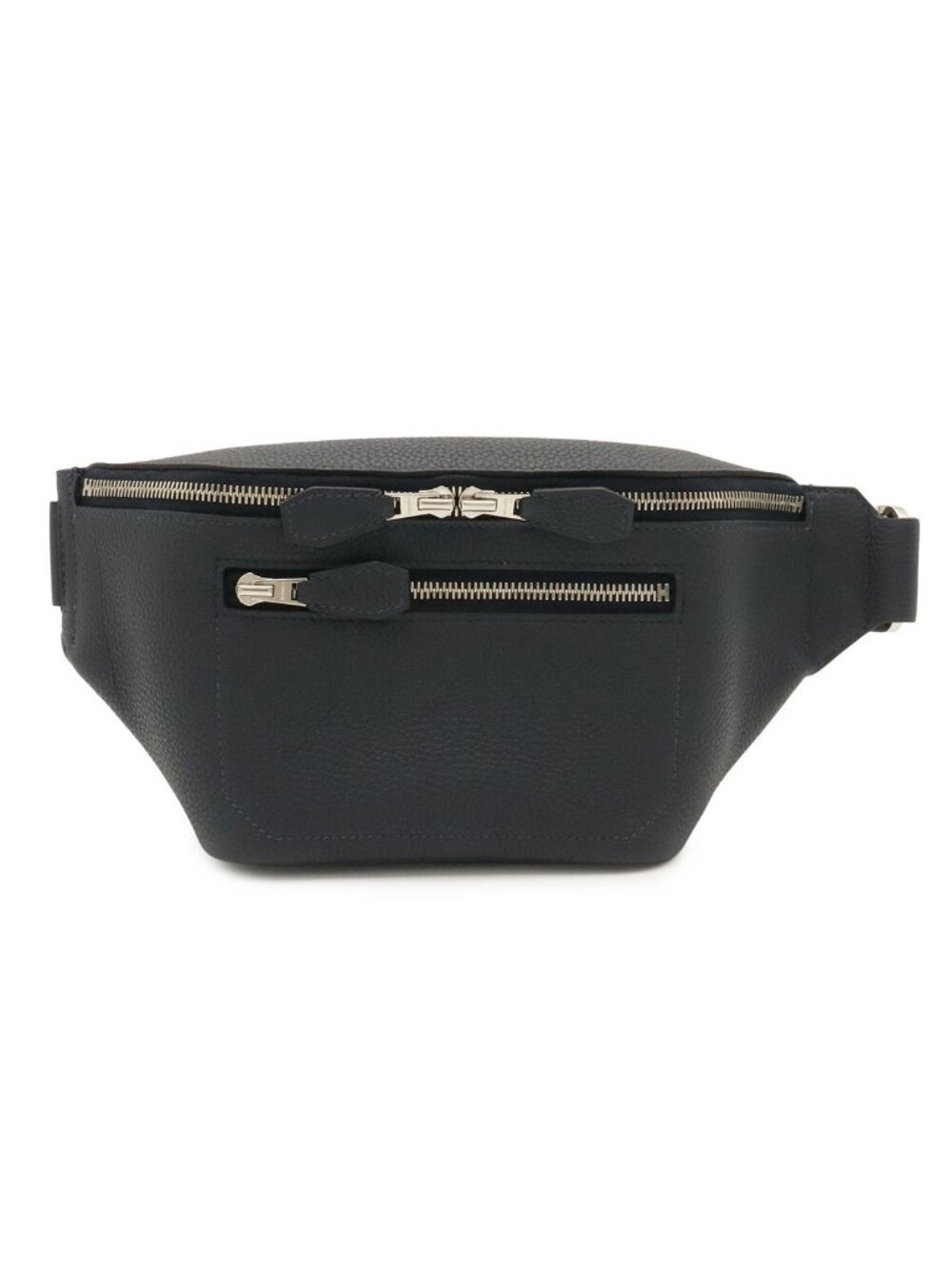 Hermes City Slide Cross PM Belt Bag Shoulder Taurillon Clemence Blue Indigo